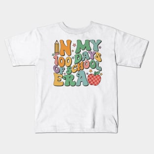 Retro In My 100 Days of School Era Kids T-Shirt